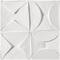 CosmoLiving by Cosmopolitan White Wood Intricately Carved Geometric Wall Decor 40" x 2" x 40"